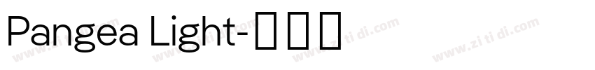 Pangea Light字体转换